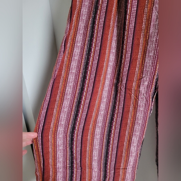 Band of Gypsies Pull On Striped Palazzo Pants High Rise Wide Leg Women Size XL - Picture 2 of 5